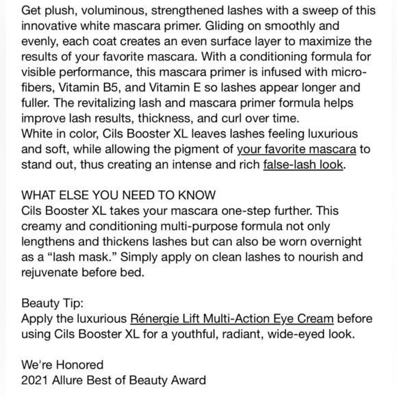 Lancome CILS Booster XL | NEW | Mini Travel Size | Lancôme Lash & Mascara Primer - Picture 5 of 9